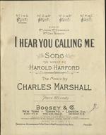 [1908] I hear you calling me. Song. No. 1 in G.